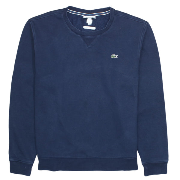 Vintage Lacoste 90's Navy Blue Crew Neck Sweatshirt XLarge