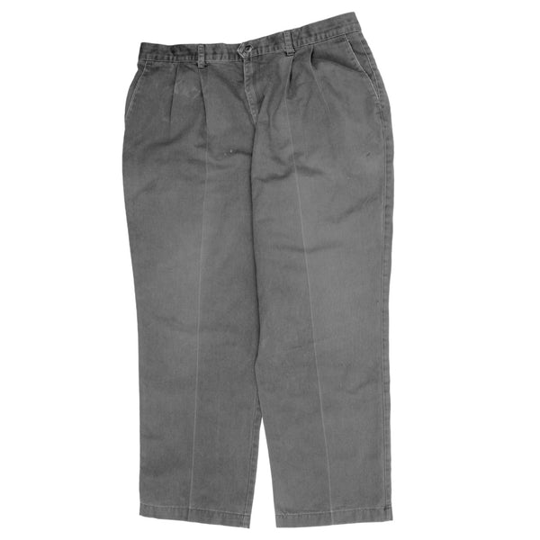 Dockers Vintage Men's 40 Grey 90's Straight Baggy Pants Trousers