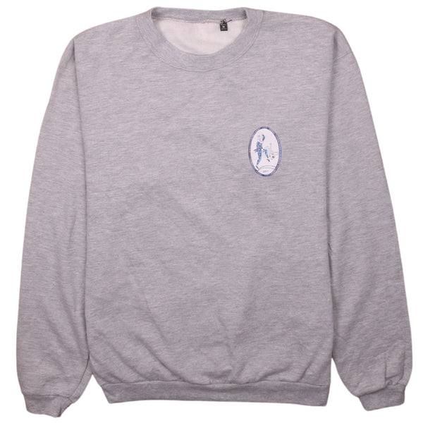 Vintage 90's Active Heavyweight Grey Crew Neck Sweatshirt Medium