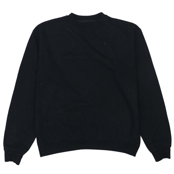 Lee 90's Crew Neck Plain Sweatshirt Medium Black
