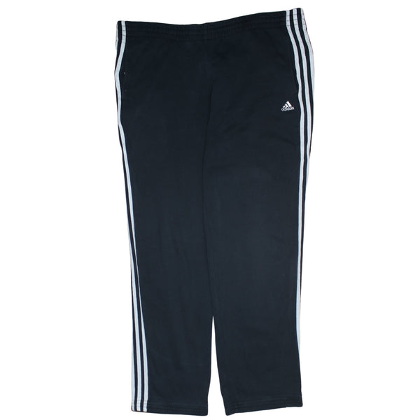 Adidas 90's 3 Stripes Straight Leg Baggy Trousers / Pants Large Black