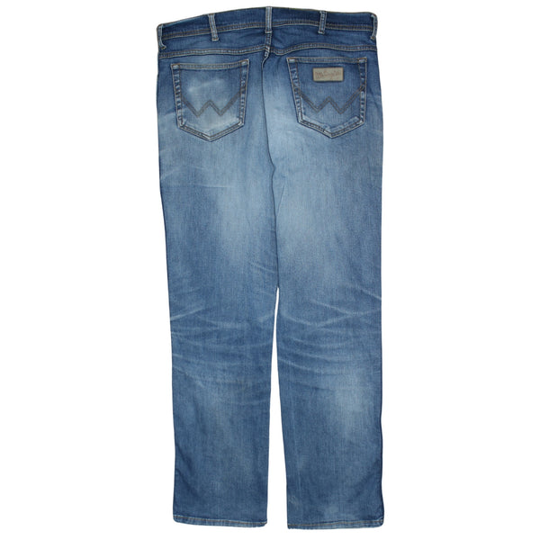 Wrangler 90's Lightwash Straight Leg Baggy Jeans / Pants 40 Blue