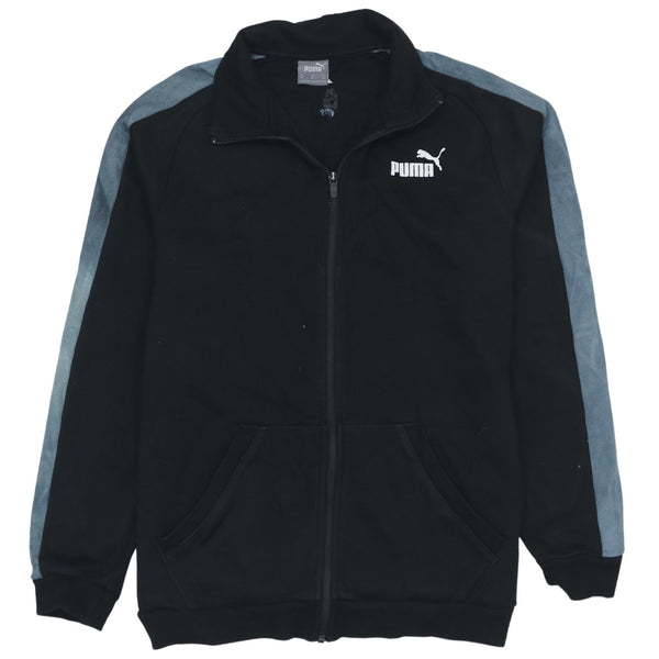 Puma 90's Black Men's Medium Full Zip Heavyweight Sweatshirt