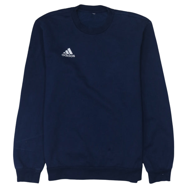 Adidas 90's Lightweight Crew Neck Sweatshirt Small  Navy Blue