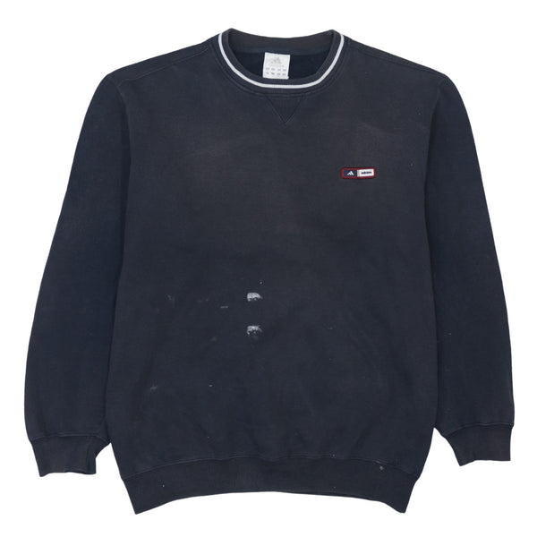Adidas 90's Lightweight Crew Neck Sweatshirt Large Navy Blue