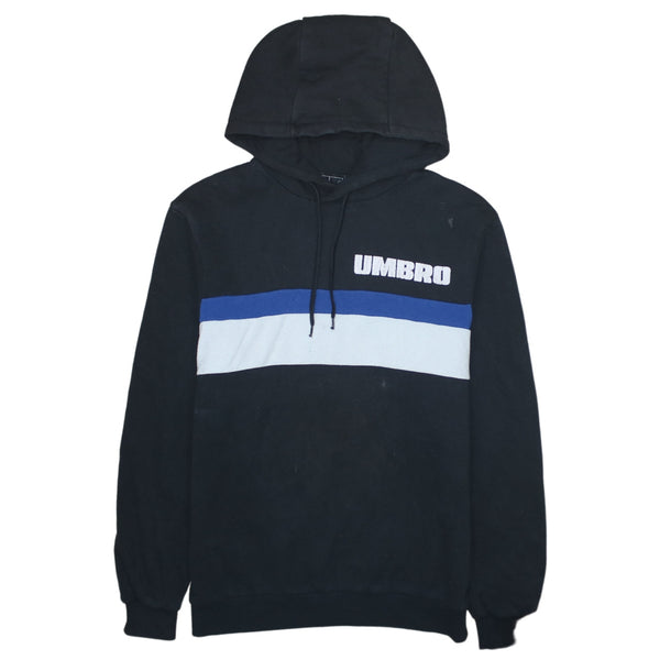 Umbro 90's Lightweight Pullover Hoodie Large Black