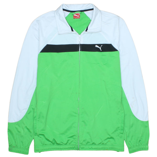 Puma 90's Vintage Full Zip Lightweight Sweatshirt Green XXL 2XL