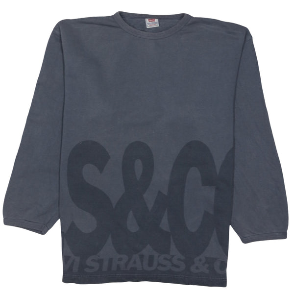 Levi's 90's Lightweight Crew Neck Sweatshirt Large Grey