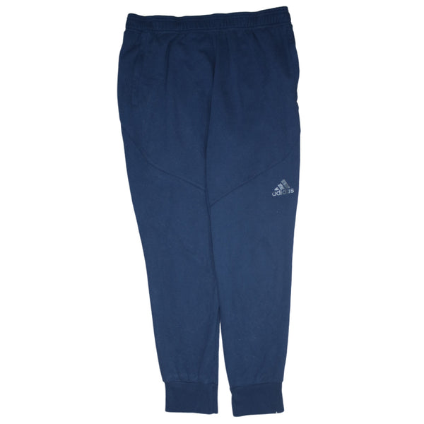 Adidas 90's Elasticated Waistband Drawstrings Casual Joggers / Sweatpants Large Navy Blue