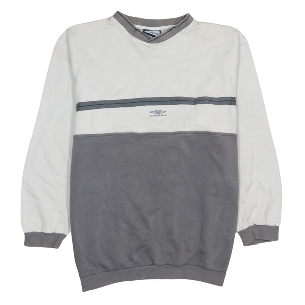 Umbro 90's Lightweight V Neck Sweatshirt Medium  Beige Cream