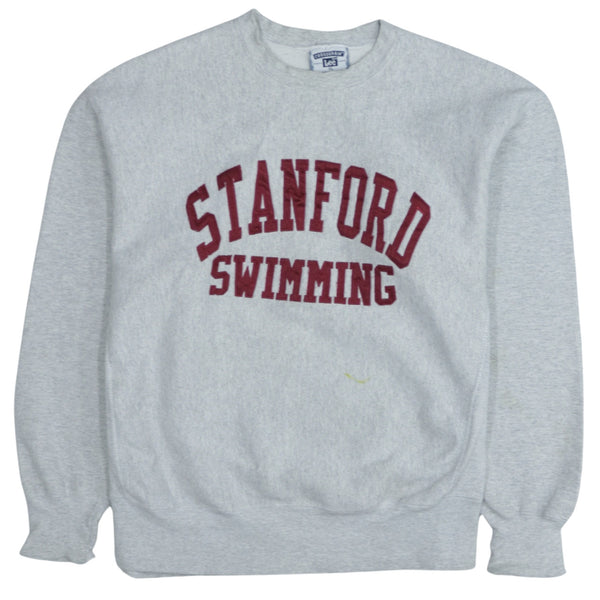 Lee 90's Stanford Swimming Crew Neck Sweatshirt XL Grey Vintage