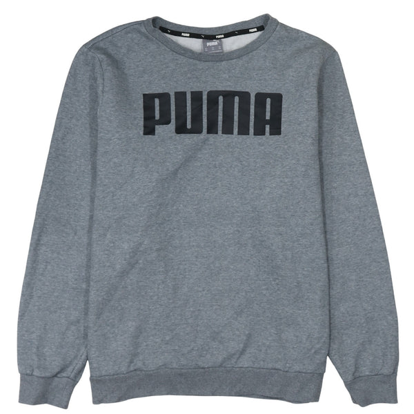 Puma 90's Spellout Crew Neck Sweatshirt XXLarge (2XL) Grey