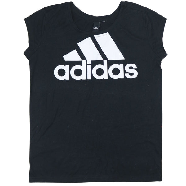 Adidas Black 90's Spellout Sleeveless Gilet Vest Men's Small Vintage