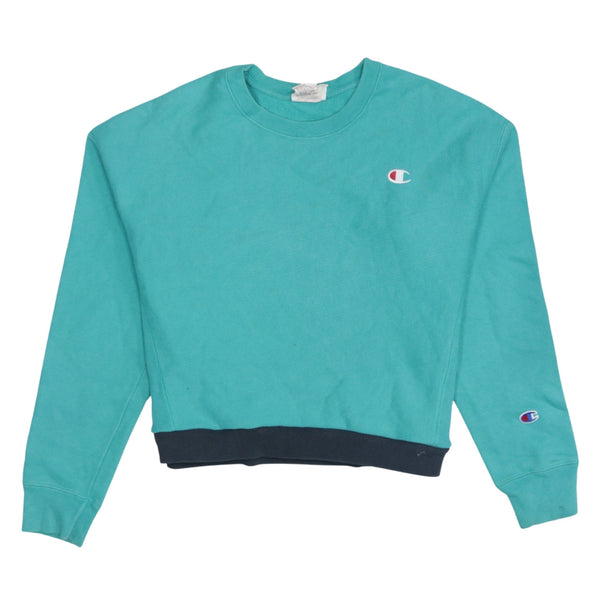 Champion 90's Lightweight Crew Neck Sweatshirt Medium Green