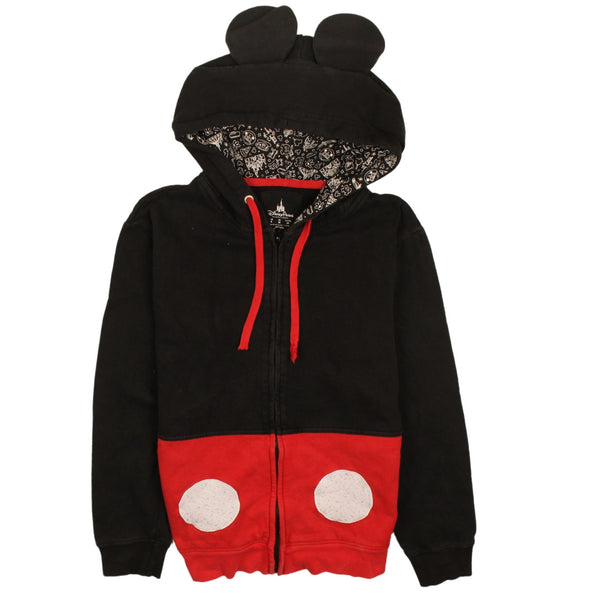 Disney 90's Minnie Mouse Full Zip Up Hoodie Small Black