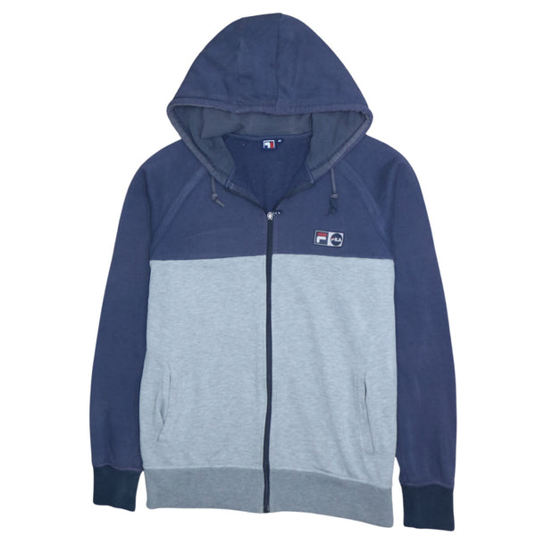 Vintage 90's Fila Grey Sportswear Full Zip Hoodie - Mens Medium
