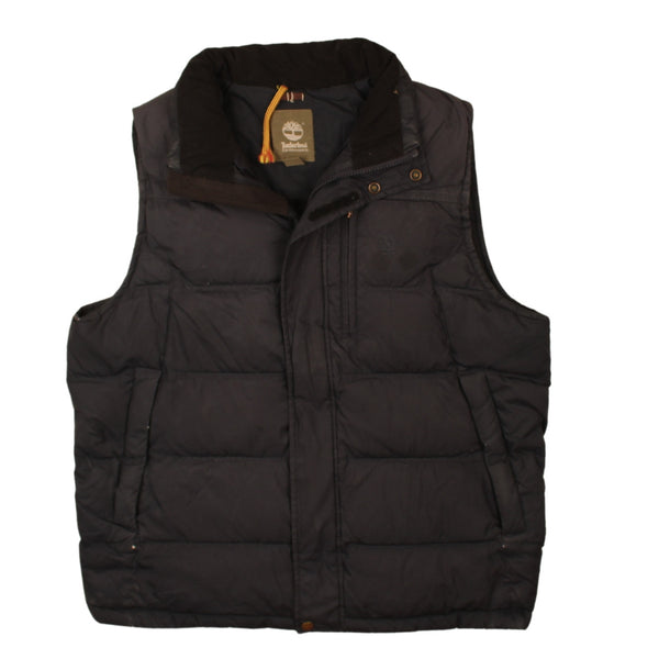 Timberland 90's Vest Sleeveless Full Zip Up Gilet Large Navy Blue