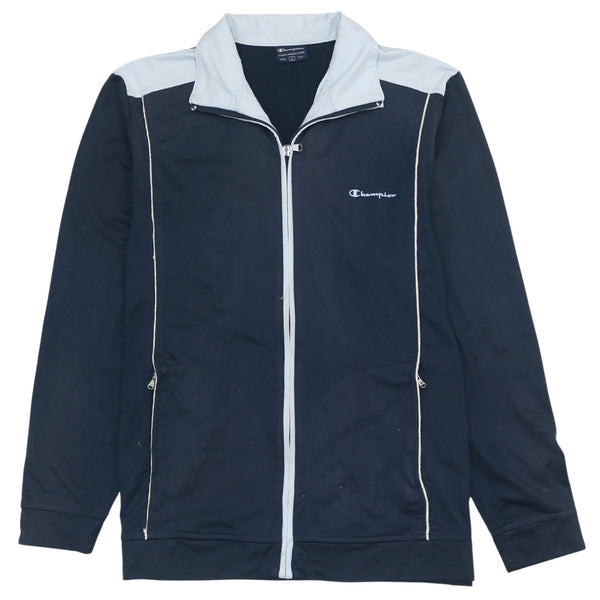 Champion 90's Vintage Heavyweight Navy Blue Sweatshirt Large Full Zip