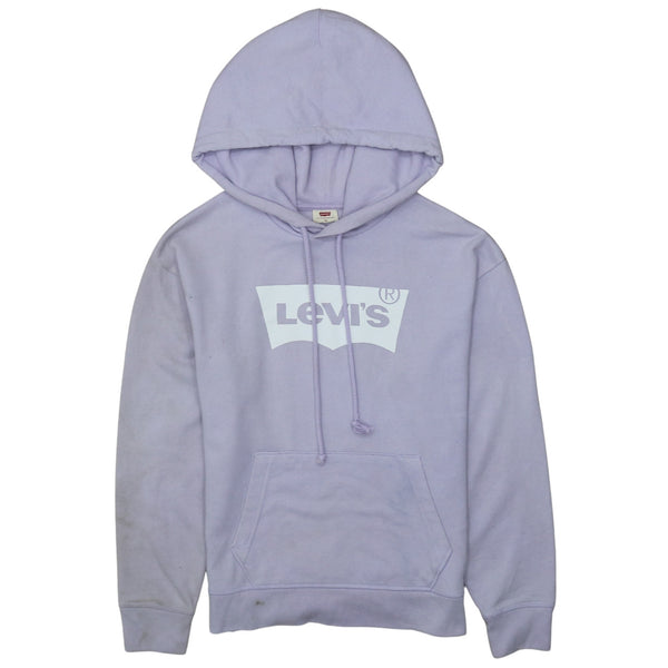 Levi's 90's Purple Spellout Pullover Hoodie XSmall