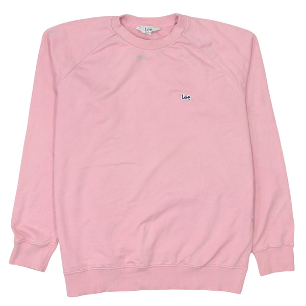 Lee 90's Vintage Heavyweight Crew Neck Sweatshirt Large Pink Cotton
