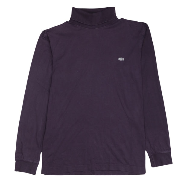 Lacoste 90's Lightweight Turtle Neck Jumper / Sweater XSmall  Purple