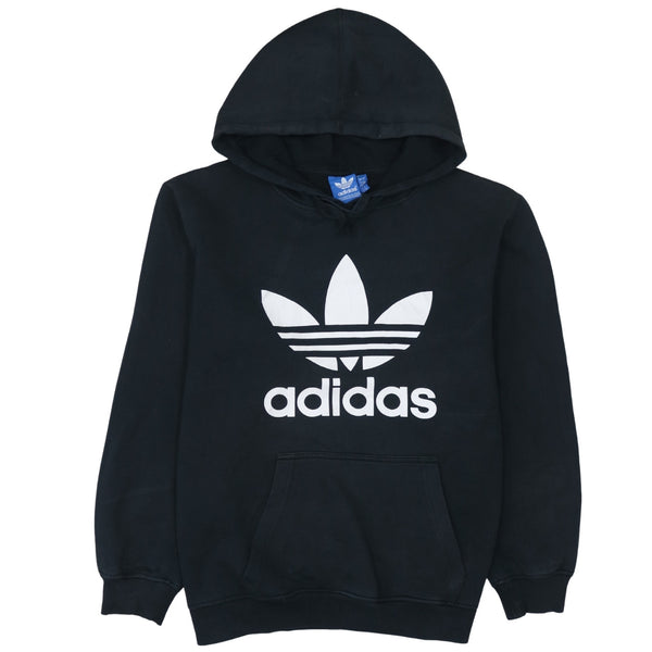 Adidas 90's Spellout Pullover Hoodie Large Black