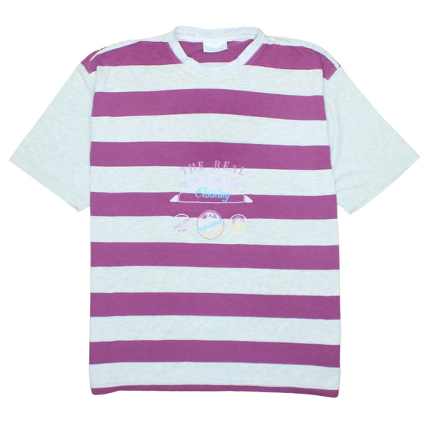 Adidas 90s Vintage Short Sleeve Crew Neck T-Shirt XXLarge Grey Cotton