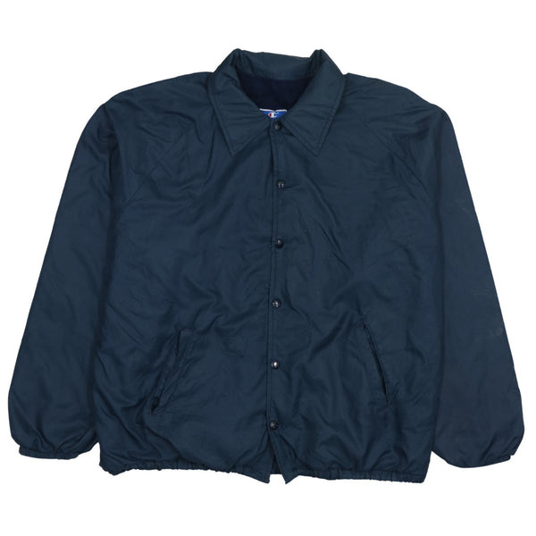 90's Champion Windbreaker XXLarge Orange Lightweight Button Up