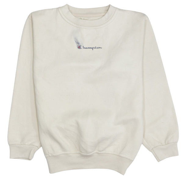 Champion 90's Lightweight Crew Neck Sweatshirt XSmall  Beige Cream