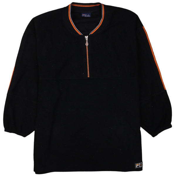 Fila 90's Hiking Warm Quater Zip Fleece Jumper XLarge (missing sizing label) Black