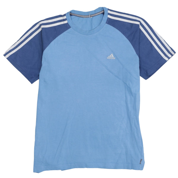 Adidas 90's Short Sleeves Crew Neck T Shirt Medium  Blue