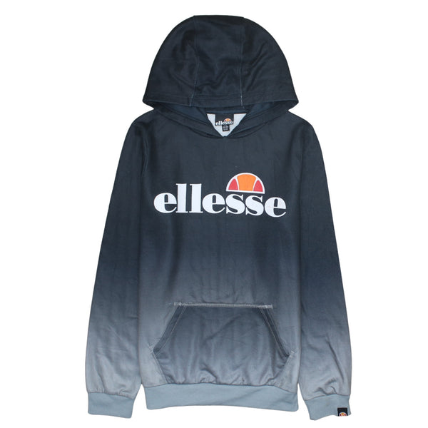 Ellesse 90's Spellout Pullover Hoodie Medium  Black