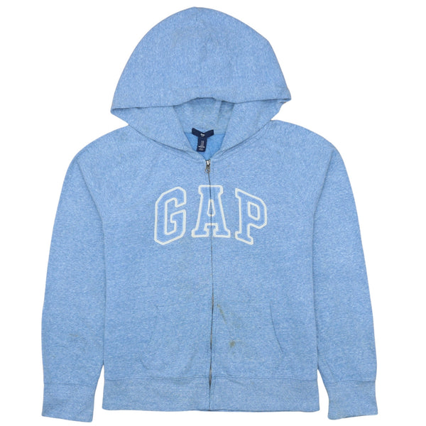 Gap 90's Blue Spellout Full Zip Hoodie Men's Medium