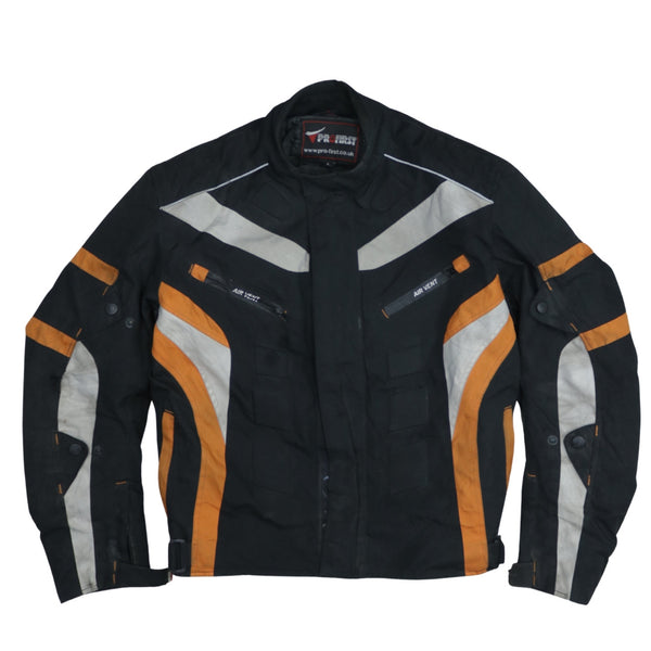 Retro 90's Black Heavyweight Full Zip Windbreaker Large