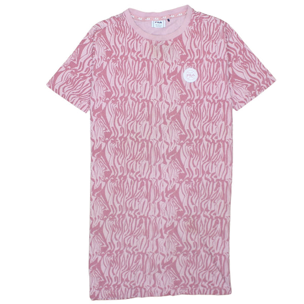 Fila 90's Short Sleeves Crew Neck T Shirt Small  Pink