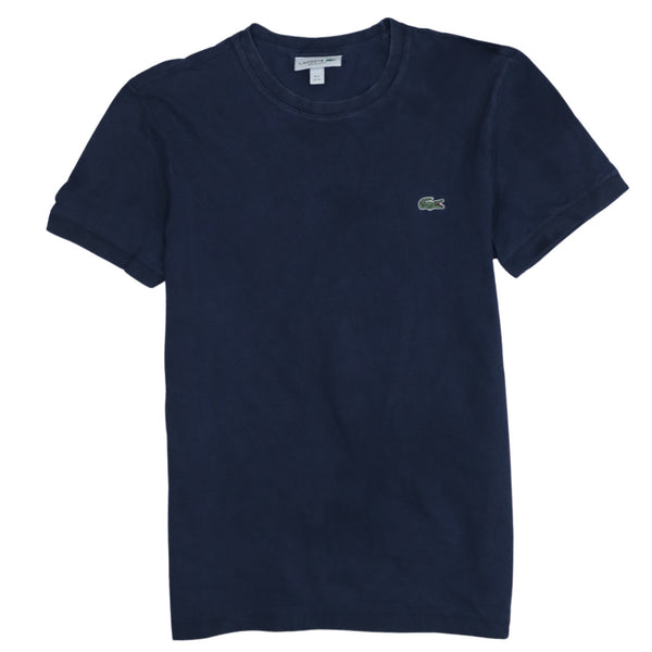Lacoste Vintage 90's Navy Blue Crew Neck T-Shirt XSmall
