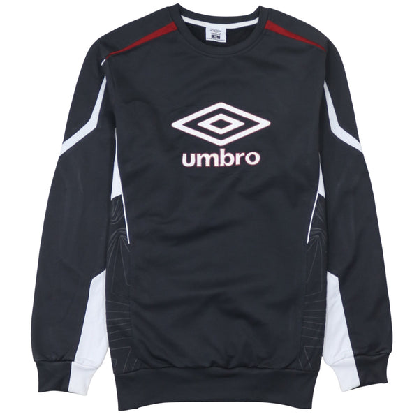 Umbro 90's Spellout Crew Neck Sweatshirt XLarge Black