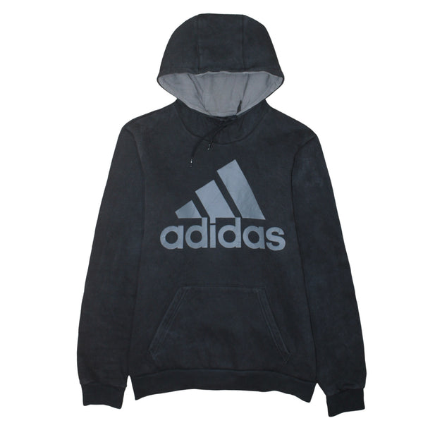 Adidas 90's Spellout Pullover Hoodie Small Black
