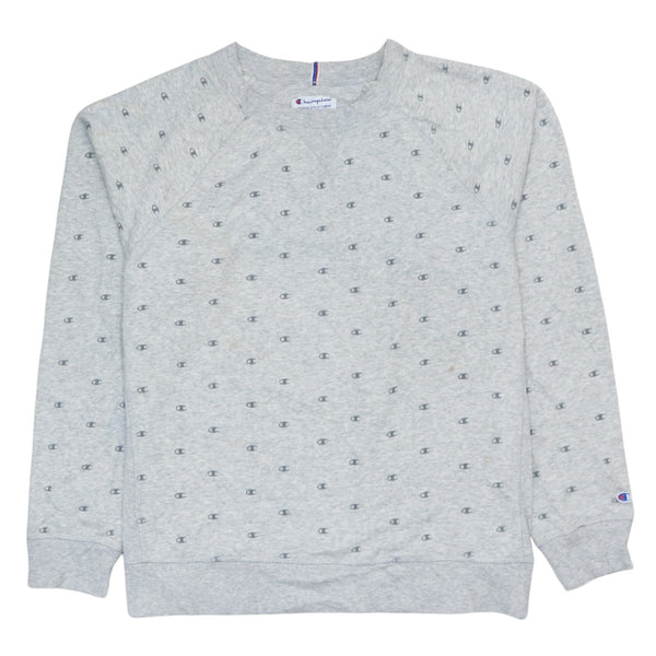 Vintage 90s Champion Men's XLarge Grey Cotton Crewneck Sweatshirt