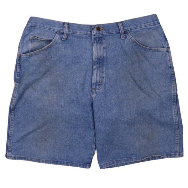 Vintage 90's Wrangler Baggy Denim Shorts Men’s 38 Blue Retro Style