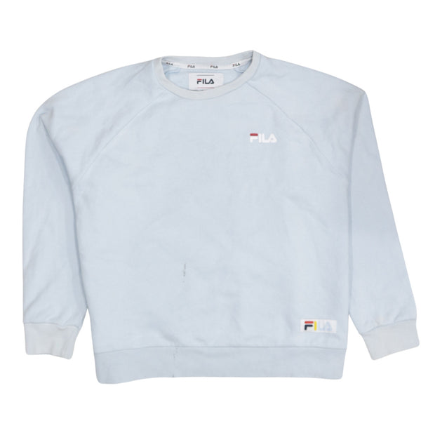 Fila 90's Lightweight Crew Neck Sweatshirt Large Blue