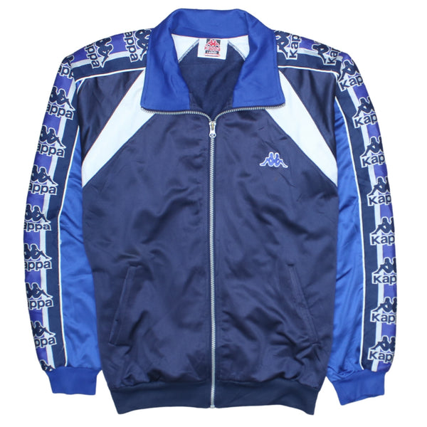 Kappa 90's Vintage Lightweight Zip-Up Sweatshirt Men's Large Navy Blue