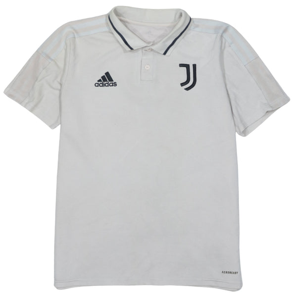 Adidas 90s Vintage Polo Shirt Beige Cream Medium Short Sleeve Retro