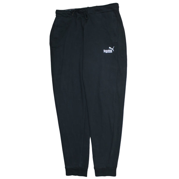 Puma 90's Rib Cuff Casual Joggers / Sweatpants Medium Black