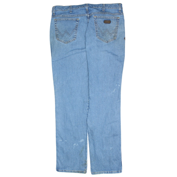 Wrangler 90's Vintage Lightwash Straight Leg Baggy Trousers/Pants Men’s 40 Blue