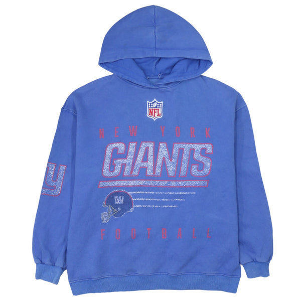 Vintage 90's NFL New York Giants Blue Pullover Hoodie Large