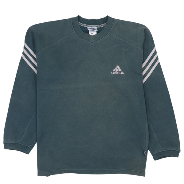 Adidas 90's Black Lightweight Crew Neck Sweatshirt Medium Men