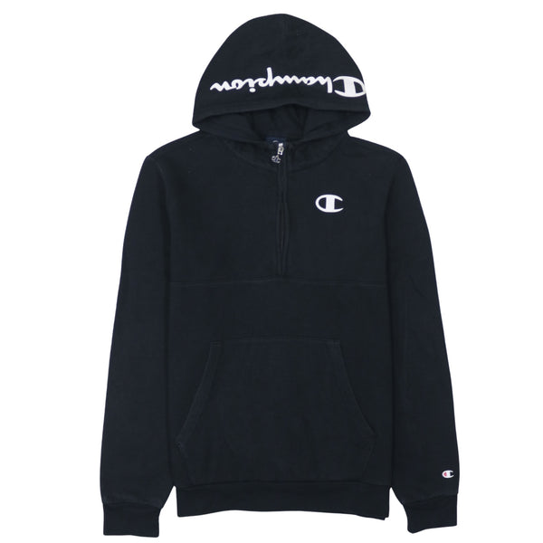 Champion 90's Drawstring Pockets Pullover Hoodie XXLarge (2XL) Black