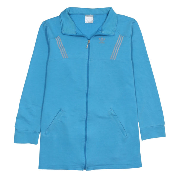 Adidas 90's Lightweight Full Zip Up Sweatshirt Medium  Blue