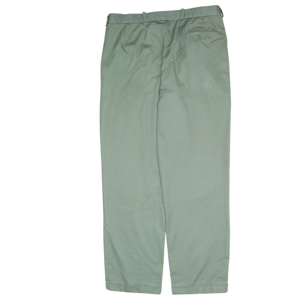 Lacoste 90's Vintage Green Casual Drawstring Trousers Pants Men's 34